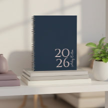Minimalist Navy Custom Persönlicher Monatskalender