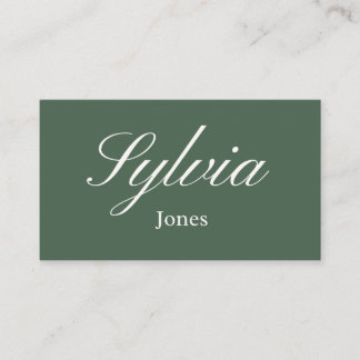 Minimalist olive green Wedding place cards Platzkarte