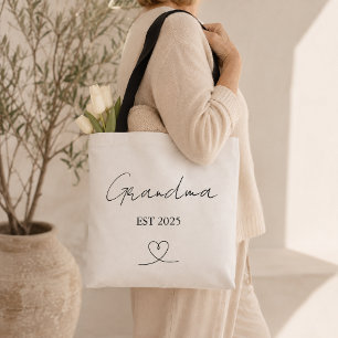 Minimalist Oma EST Jahr Individuelle Tragetasche