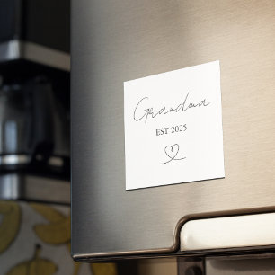 Minimalist Oma EST Jahr Individueller Magnet