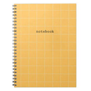 Minimalist orange notebook notizblock