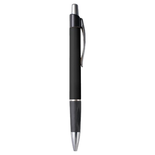 Minimalist Original Schwarz Einfarbig Kugelschreiber (Unterseite (Vertikal))