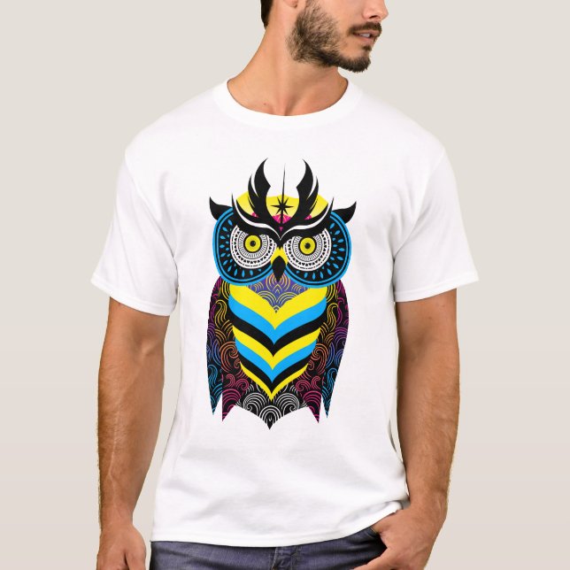 Minimalist owl T-Shirt (Vorderseite)