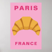Minimalist Paris Frankreich Croissant Französische