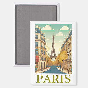 Minimalist Paris Frankreich Eiffelturm Pariser Magnet