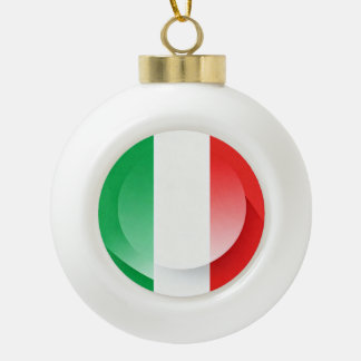 Minimalist Patriotic Ceramic Christmas Bauble Keramik Kugel-Ornament