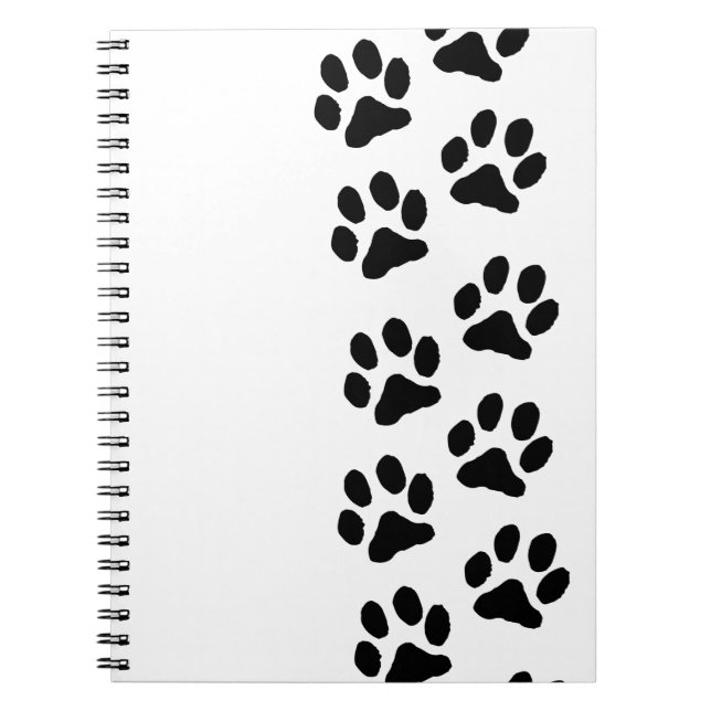 Minimalist Paw Print Notebook - Organizing with Pe Notizblock (Vorderseite)