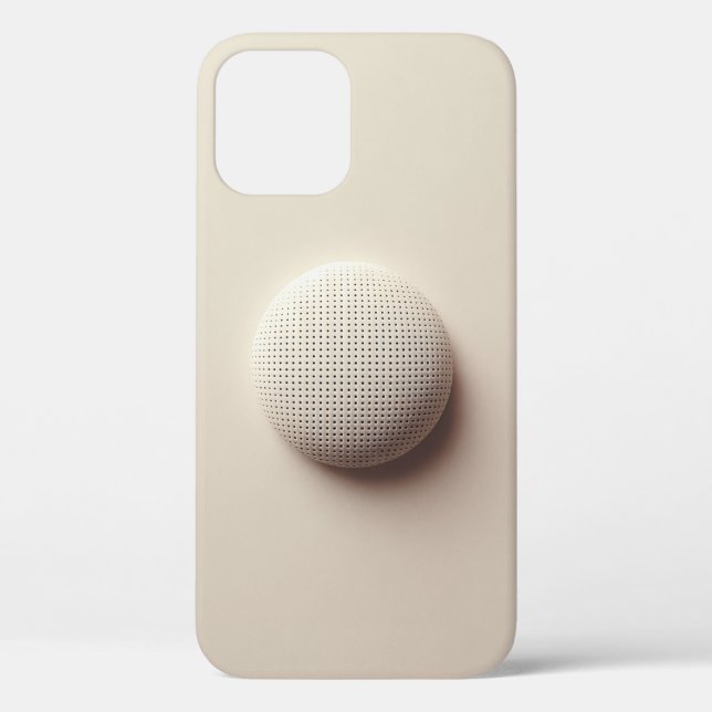 Minimalist Perforated Sphere Phone Case - Clean Ma (Rückseite)