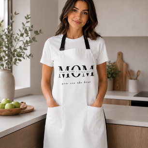 Minimalist Personalisierte Mama Name Schürze