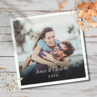 Minimalist Personalized Photo Script Name Date