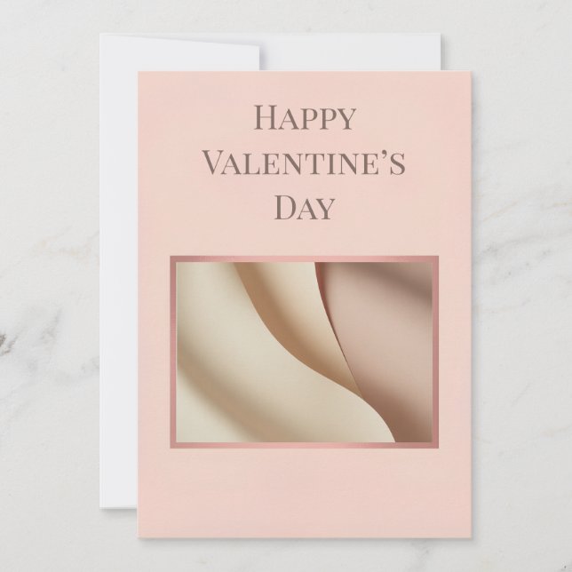 Minimalist Photo Valentine Card (Vorderseite)