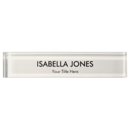 Minimalist Professional Acrylic | Desk Name Plate Namensplakette