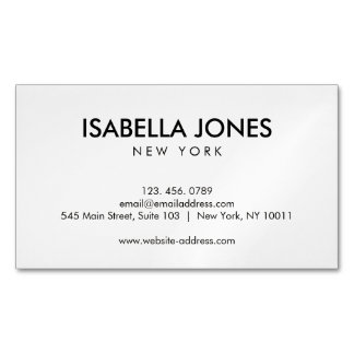 Minimalist Professional Corporate | Business Card Magnetische Visitenkarte