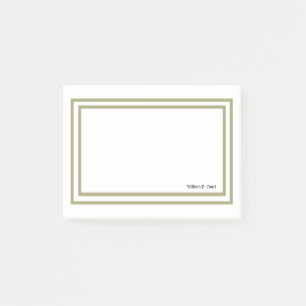 Minimalist Professionell Gold Gerahmt Post-it Klebezettel