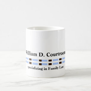 Minimalist Professionelle Blaue Links Tasse