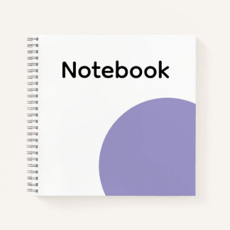 Minimalist Purple Circle Notebook Notizbuch