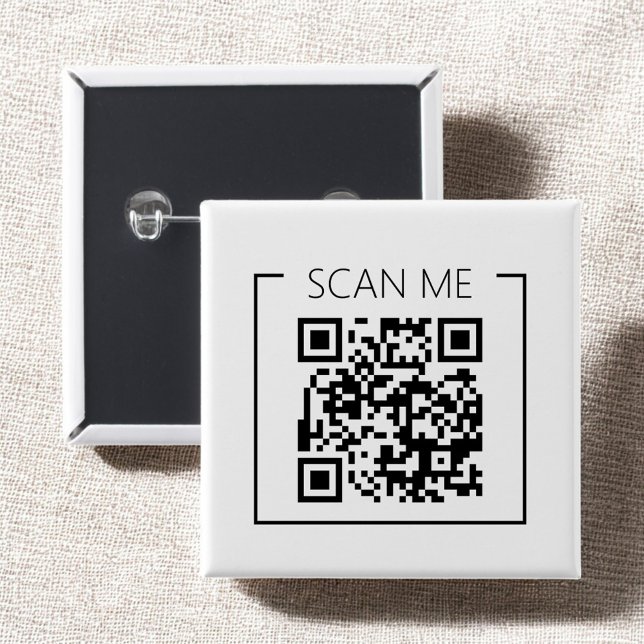 Minimalist QR Code Scan Me Business Button (Von Creator hochgeladen)