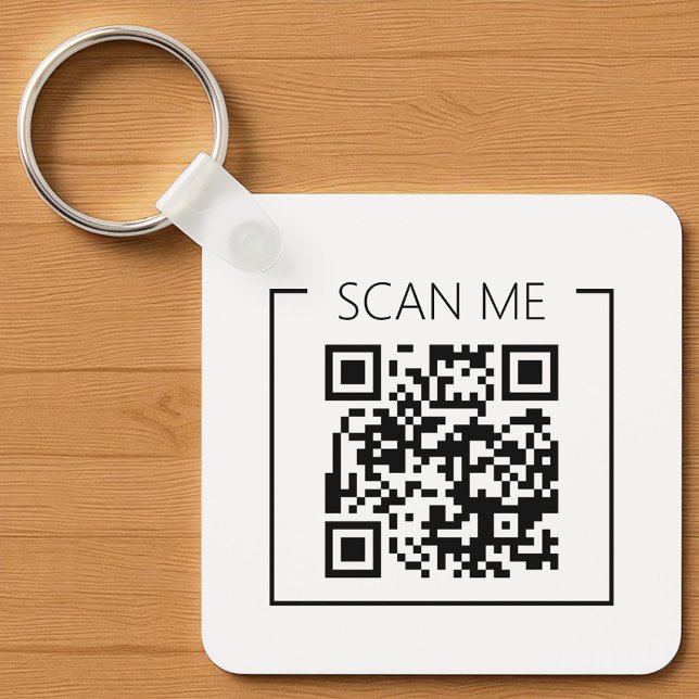 Minimalist QR Code Scan Me Business Schlüsselanhänger (Von Creator hochgeladen)