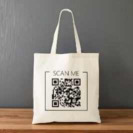 Minimalist QR Code Scan Me Business Tragetasche