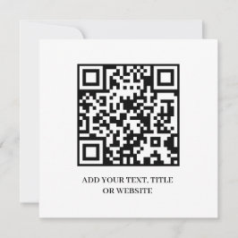 Minimalist QR | Modern Custom Text Design Einladung