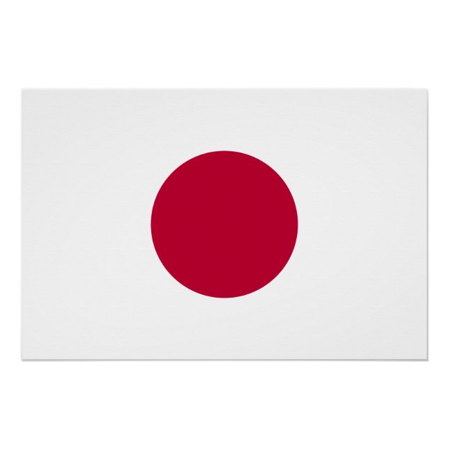 Minimalist Red Circle Design Glossy Poster (Vorderseite)