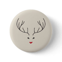 minimalist reindeer face