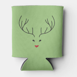 minimalist reindeer face dosenkühler