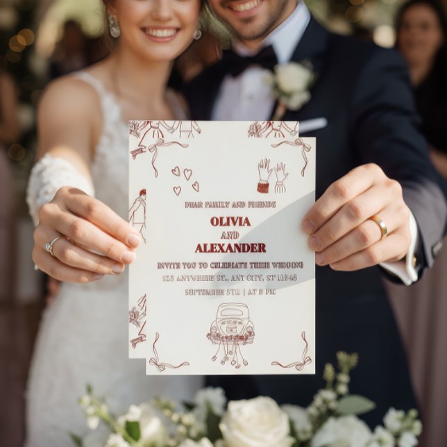 Minimalist Romantic Wedding Invitation Folieneinladung (Von Creator hochgeladen)