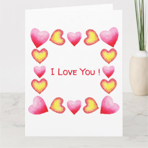 Minimalist Romantisch Ich liebe dich Valentinsta Karte