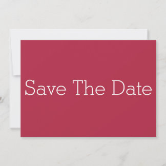 Minimalist Rot Save-the-Date Save The Date