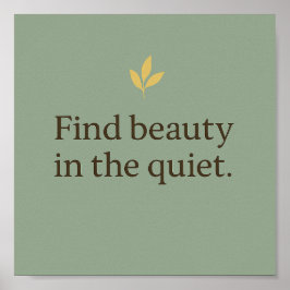 Minimalist Sage Green Poster for Calm Spaces