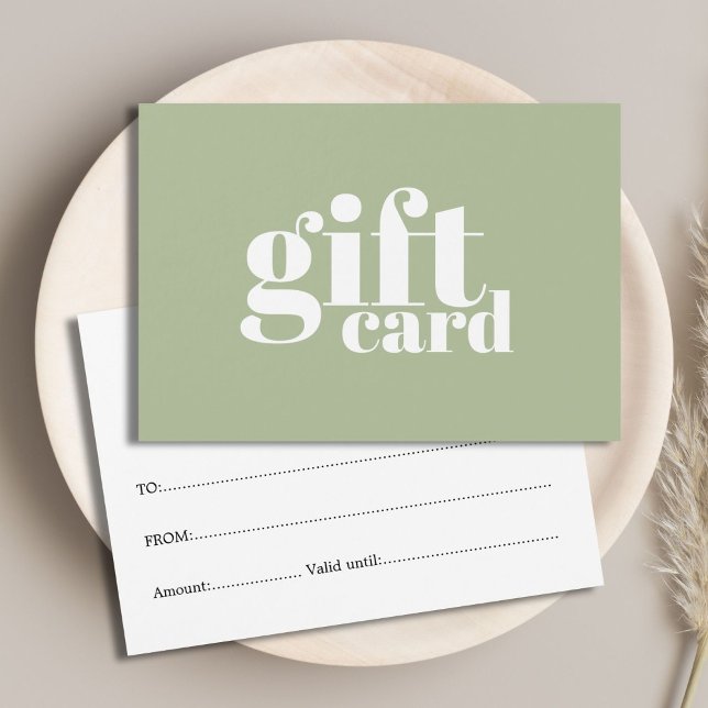 Minimalist Sage Green White Salon (Von Creator hochgeladen)