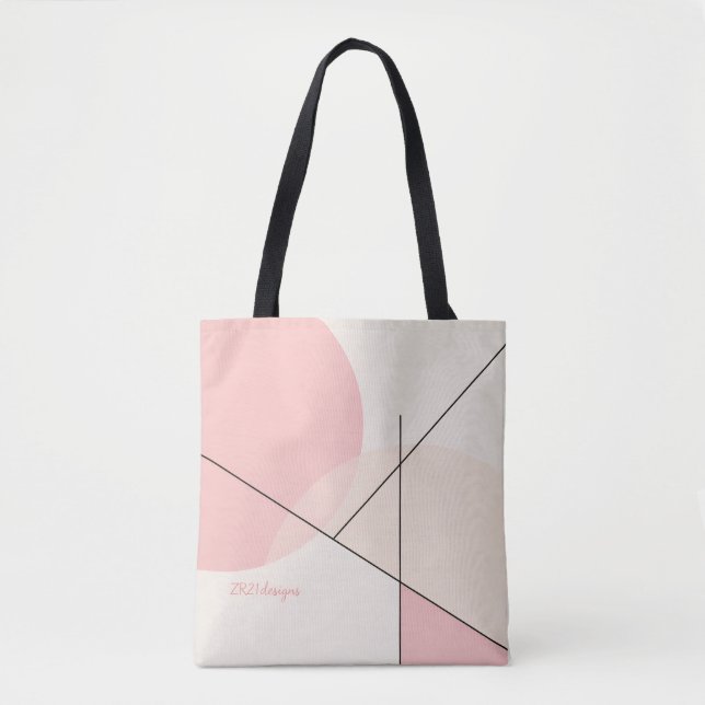 Minimalist Sakura – Chic & Customizable Tote Bag (Vorderseite)