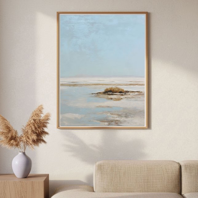 Minimalist Salt Flat Abstract Landscape Art Poster (Von Creator hochgeladen)
