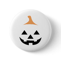 Minimalist Scary Pumpkin