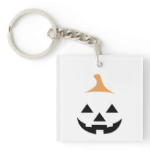 Minimalist Scary Pumpkin