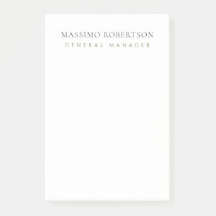 Minimalist Schlicht Modern  Post-it Klebezettel