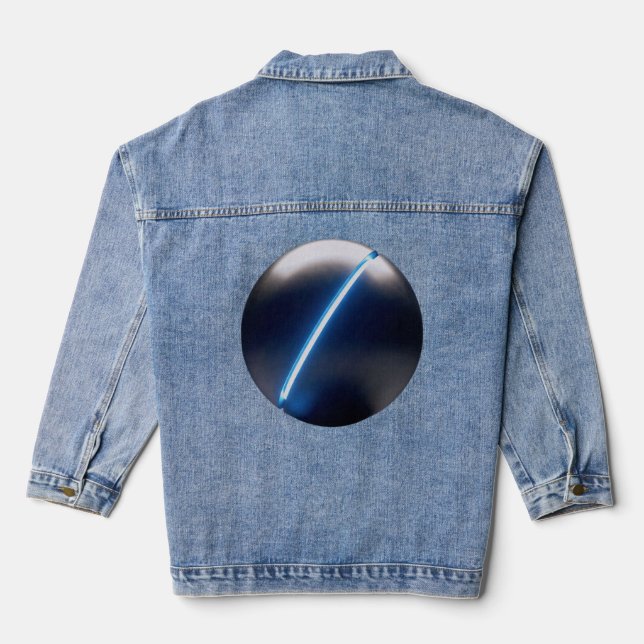 Minimalist sci-fi  jeansjacke (Rückseite)