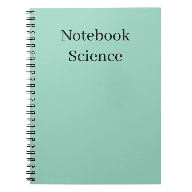 minimalist science notebook notizblock (Vorderseite)