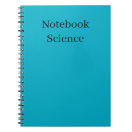 minimalist science notebook notizblock
