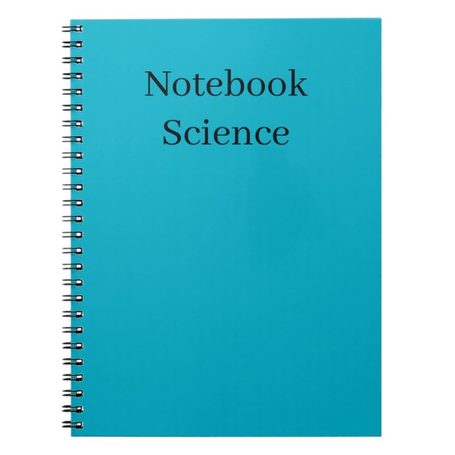 minimalist science notebook notizblock (Vorderseite)