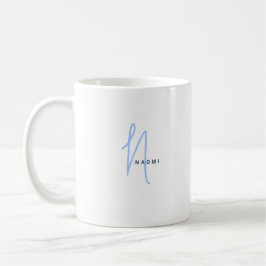 Minimalist Script | Custom Monogram and Name Kaffeetasse