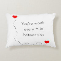 Minimalist "Sie sind jede Meile zwischen uns "