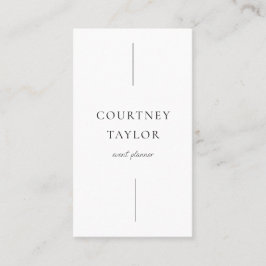 Minimalist simple professional with QR code Visitenkarte