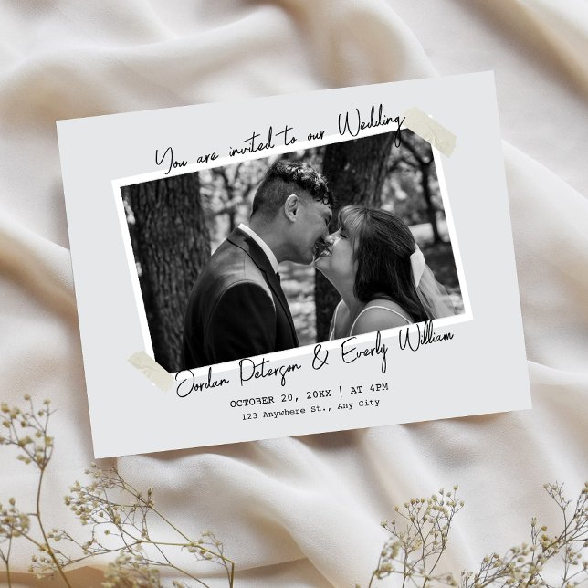 Minimalist simple wedding  einladung (Von Creator hochgeladen)