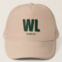Minimalist Smaragdgrün personalisiertes Monogramm 