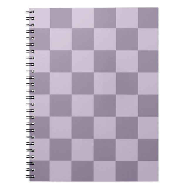 Minimalist Soft Lavender Checkerboard Pattern  Notizblock (Vorderseite)