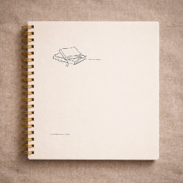 Minimalist Solitude Line Art Introvert Gift Notizbuch