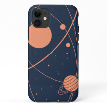 Minimalist Space Orbit iPhone 11 Hülle
