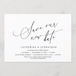 Minimalist, Speichern Sie unser neues Datum, Änder Einladung